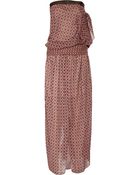 Marc Jacobs Printed Silk-chiffon Strapless Gown - Lyst