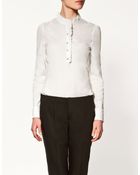 Zara Poplin Shirt - Lyst