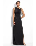 Calvin Klein Asymmetric Jersey Gown - Lyst