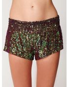 Free People Sequin Boxer Short - Lyst