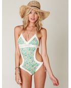 Free People Printed French Monokini - Lyst