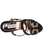 Badgley Mischka Jeweled Sandals - Lyst