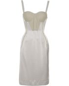 Bottega Veneta Bustier Dress - Lyst