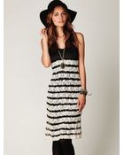 Free People Crochet and Lace Sweater Dress - Lyst