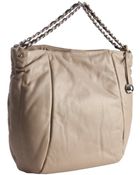 Furla Coffee Leather Chain Handle Tote - Lyst