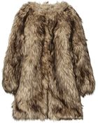 MICHAEL Michael Kors Faux Fur Coat - Lyst