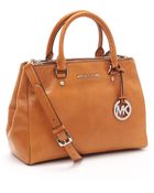 Michael Kors Bedford Medium Dressy Tote, Light Luggage - Lyst