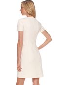 Michael Kors Stretch Boucle Dress, White - Lyst
