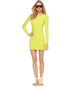 Michael Kors Crepe Crewneck Dress - Lyst
