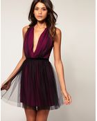ASOS Collection Asos Party Dress in Mesh - Lyst