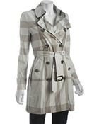 Burberry Brit Trench Check Balmoral Belted Trench - Lyst