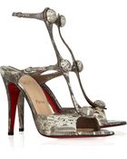 Christian Louboutin Spartenvol 100 Lizard Sandals - Lyst
