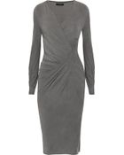 Donna Karan New York Draped Stretch-jersey Dress - Lyst