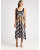 Jean Paul Gaultier Striped Tunic Dress - Lyst