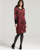 Tory Burch Melora Long Sleeve Jersey Dress with Belt - Lyst