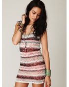 Free People Fp New Romantics Sweater Fringe Dress - Lyst
