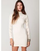 Free People Ginger Long Sleeve High Neck Tunic - Lyst