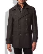 7 Diamonds Glasgow Trim Fit Double Breasted Coat - Lyst