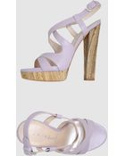 Casadei Platform Sandals - Lyst