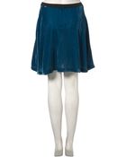 Topshop Velvet Flipppy Skirt - Lyst