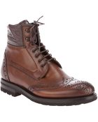 Fabi Brogue Boot - Lyst
