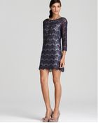 Tibi Long Sleeve Swan Lace Dress - Lyst