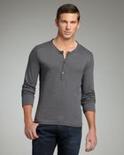 Dolce & Gabbana Raw-edge Henley - Lyst