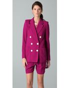 Sonia Rykiel Double Breasted Blazer - Lyst