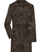 W118 By Walter Baker Jenny Printed Twill Trench Jacket - Lyst