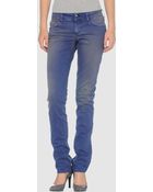 Just Cavalli Straight Denim Pants - Lyst
