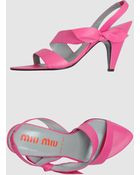 Miu Miu High-heeled Sandals - Lyst