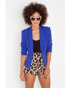 Nasty Gal Shadow Tux Blazer - Cobalt - Lyst