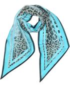 Roberto Cavalli Animal Print Silk Stole - Lyst