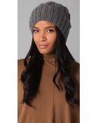 Eugenia Kim Jill Cable Knit Slouchy Beanie - Lyst