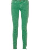 Current/Elliott The Ankle Low-rise Skinny Jeans - Lyst