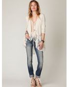 Free People Slim Straight Jeans - Lyst