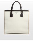 Gucci Canvas and Leather Tote - Lyst