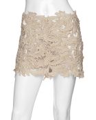 M & Guia Exclusive Metallic Lace Skirt - Lyst