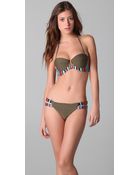 Mara Hoffman Embroidered Bustier Bikini - Lyst