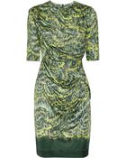Peter Pilotto Side Printed Silk-jersey Dress - Lyst