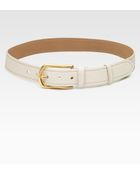 Prada Pebbled Leather Belt/Narrow - Lyst