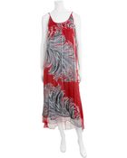 Tysa Long Back Silk Dress - Lyst