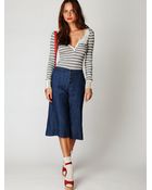 Free People Vintage Chambray Gaucho - Lyst