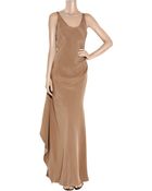 Amanda Wakeley Draped Silk-Cady Gown - Lyst