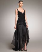 Hervé Léger Taffeta-bottom Bandage Gown - Lyst