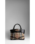 Burberry Medium Bridle House Check Tote Bag - Lyst