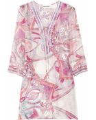Emilio Pucci Printed Cotton and Silk-blend Kaftan - Lyst
