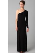 BCBGMAXAZRIA Anadia One Shoulder Gown - Lyst