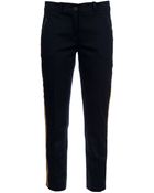 Oscar de la Renta Cropped Trouser - Lyst