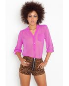 Nasty Gal Rock Candy Blouse - Lyst